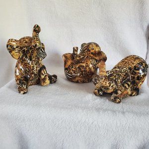 LA VIE Elephant Patchwork Figures (3)